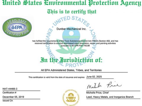 EPA Certification