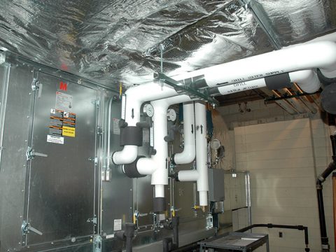 Replacement Air Handler Unit at High School