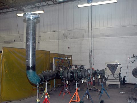 Oversized Piping Fabrication for Glass Facility
